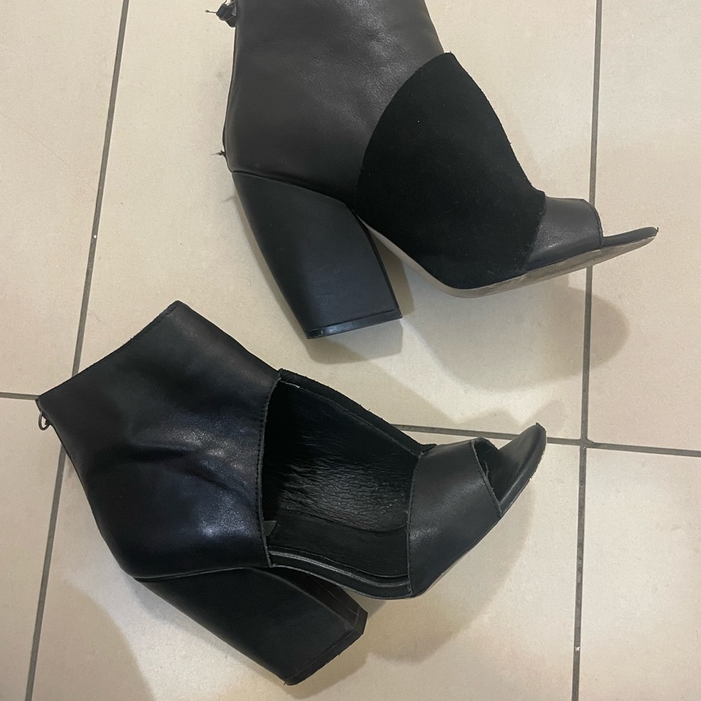 Mia Limited Edition open toe sling back booties